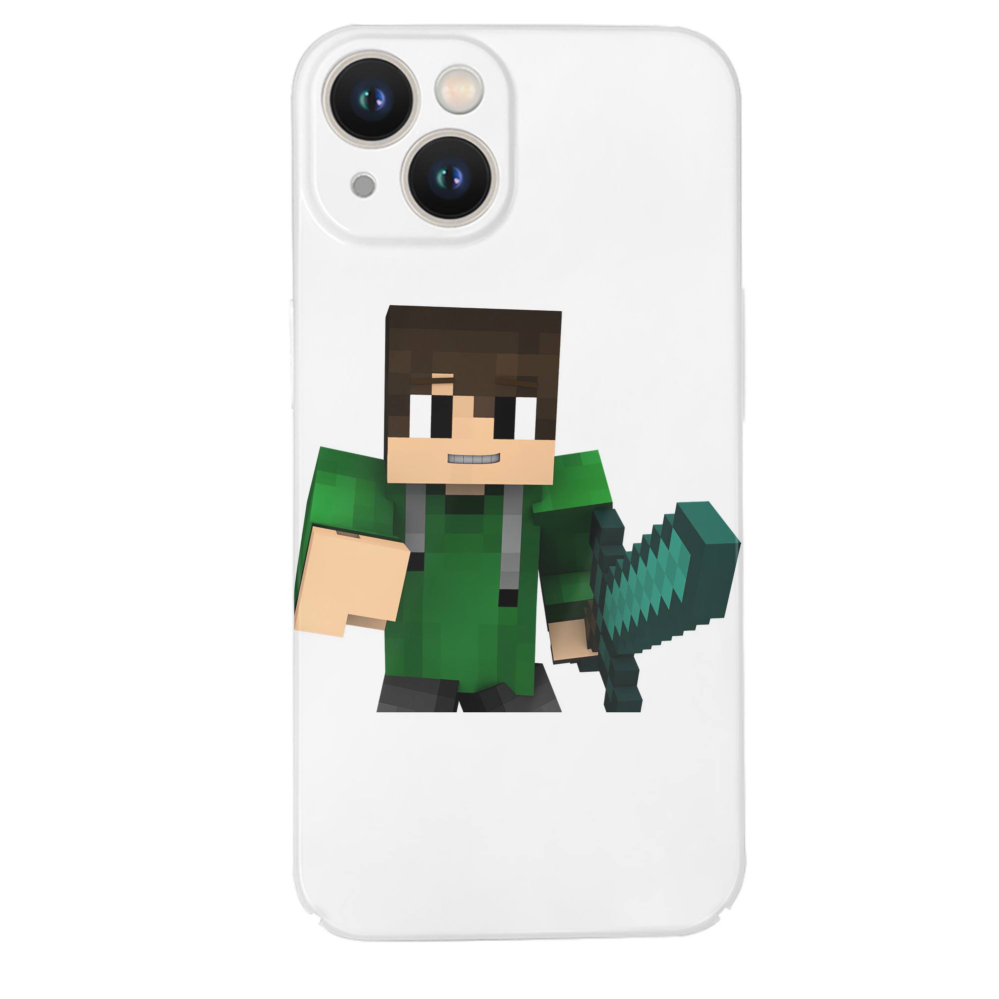 （画像用） マインクラフト ブロックの世界 Minecraft MC Block world 【iPhone 14シリーズ対応】ハードケース